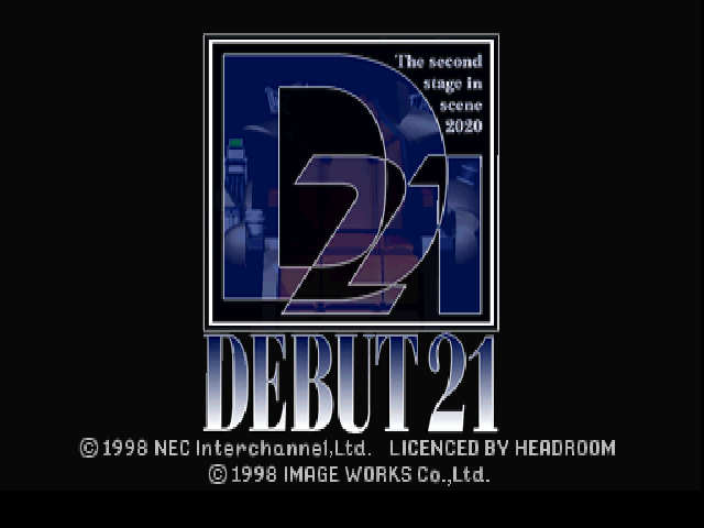 Debut 21 title screen for Playstation
